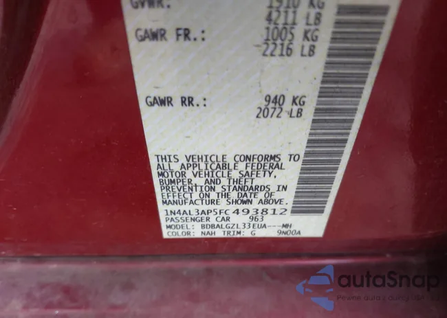 1N4AL3AP5FC493812: 44427956