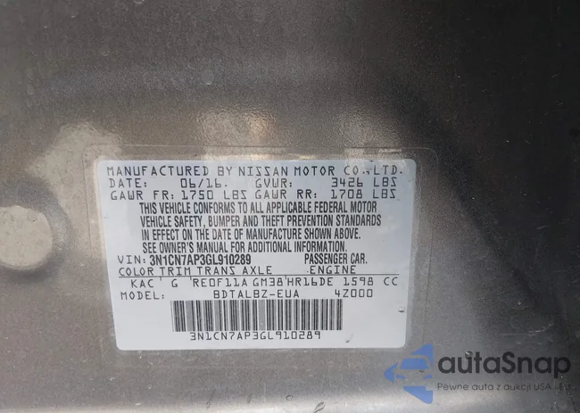 3N1CN7AP3GL910289: 44427957