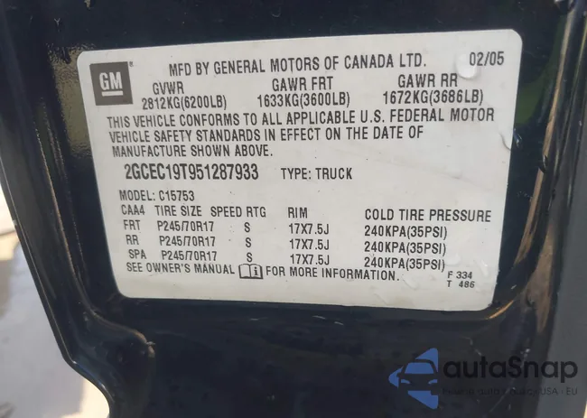 2GCEC19T951287933: 44428203