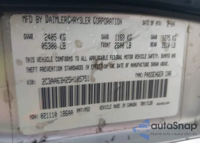 2C3AA63H25H105751: 44428294