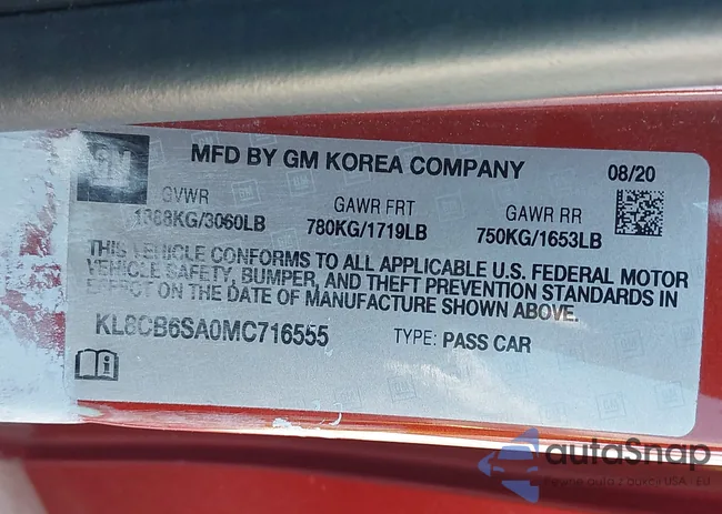 KL8CB6SA0MC716555: 44427409