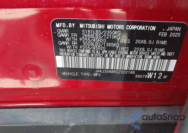 JA4J3VA88SZ022186: 44427531