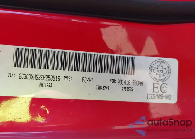 2C3CDXHG3EH258516: 44428791