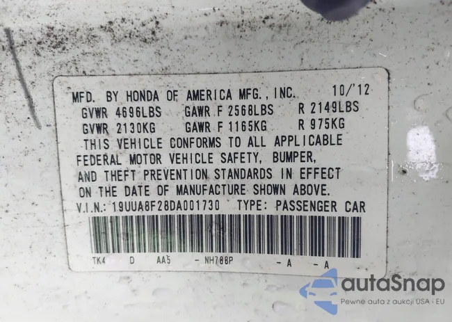 19UUA8F28DA001730: 44428971