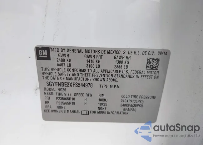 3GYFNBE3XFS544978: 44428997