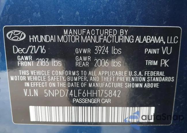 5NPD74LF6HH175842: 44429067