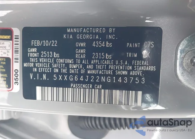 5XXG64J22NG143753: 44429162