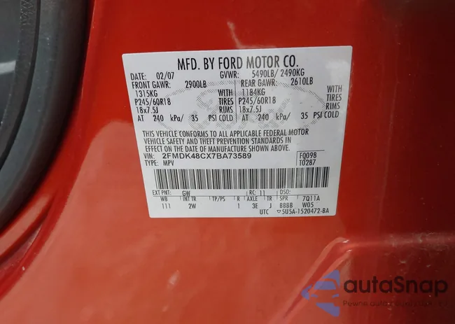 2FMDK48CX7BA73589: 44429229