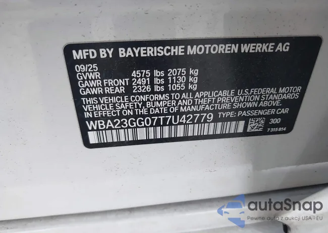 WBA23GG07T7U42779: 44429233