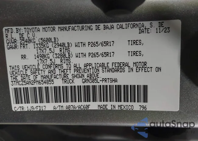 3TMCZ5AN2PM654855: 44429347