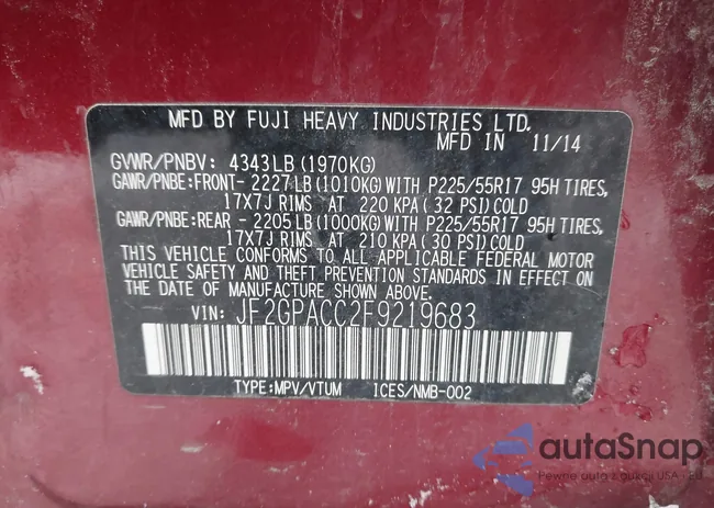 JF2GPACC2F9219683: 44428377