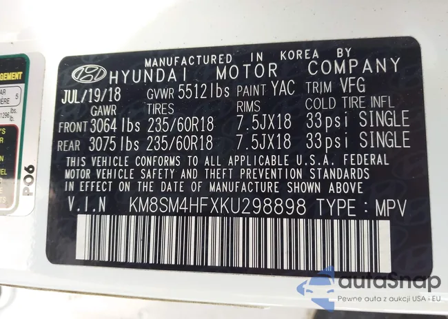 KM8SM4HFXKU298898: 44428473