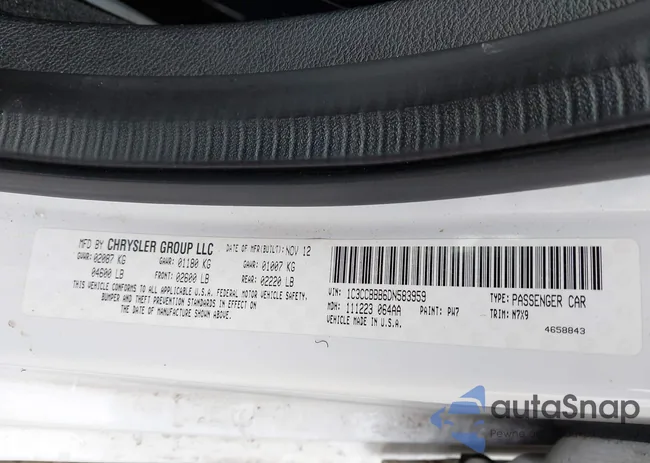 1C3CCBBB6DN583959: 44428497