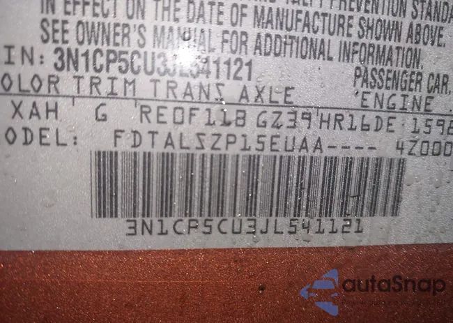 3N1CP5CU3JL541121: 44430274