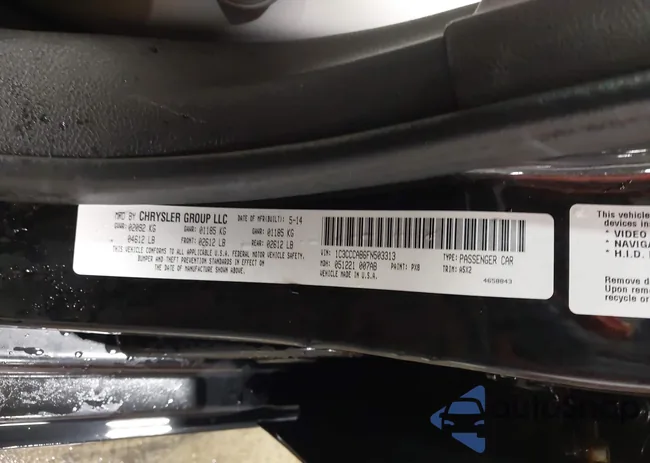 1C3CCCAB6FN503313: 44430297