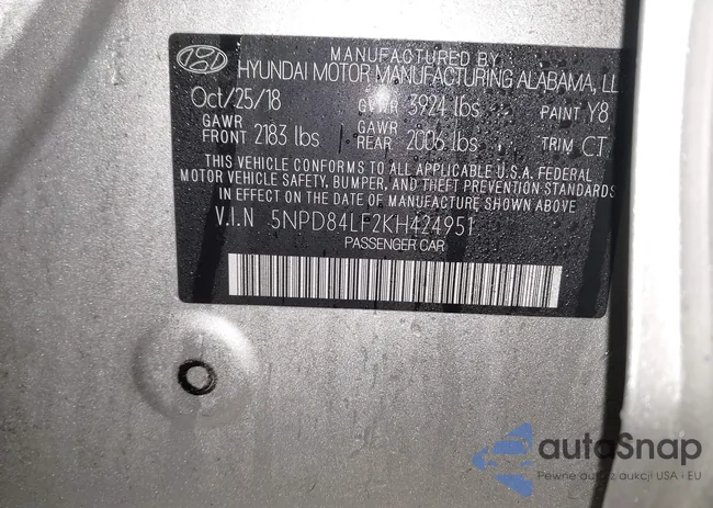 5NPD84LF2KH424951: 44430337