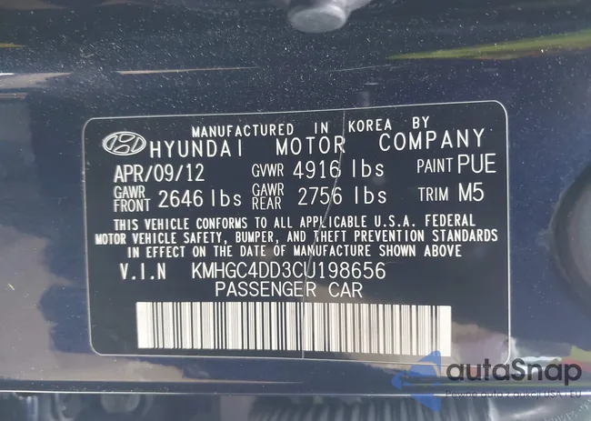 KMHGC4DD3CU198656: 44429385