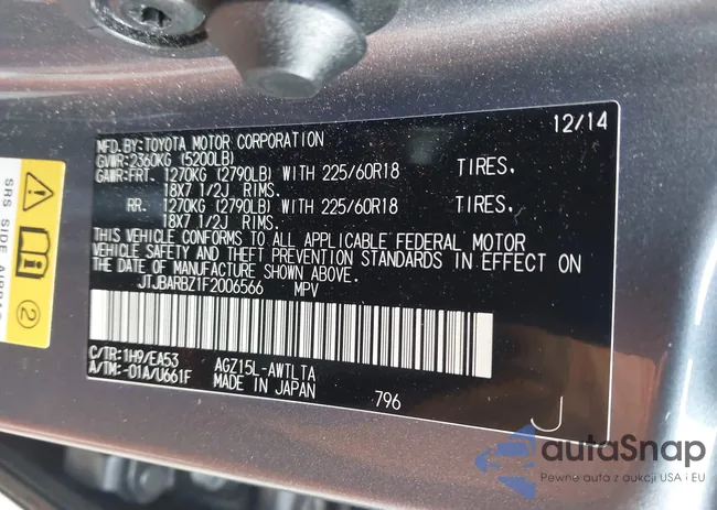 JTJBARBZ1F2006566: 44429649