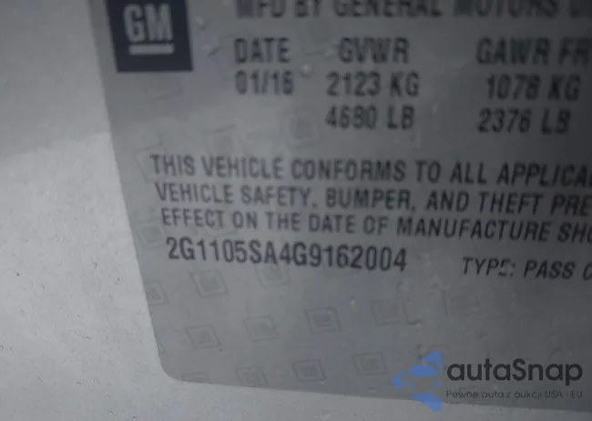 2G1105SA4G9162004: 44429688