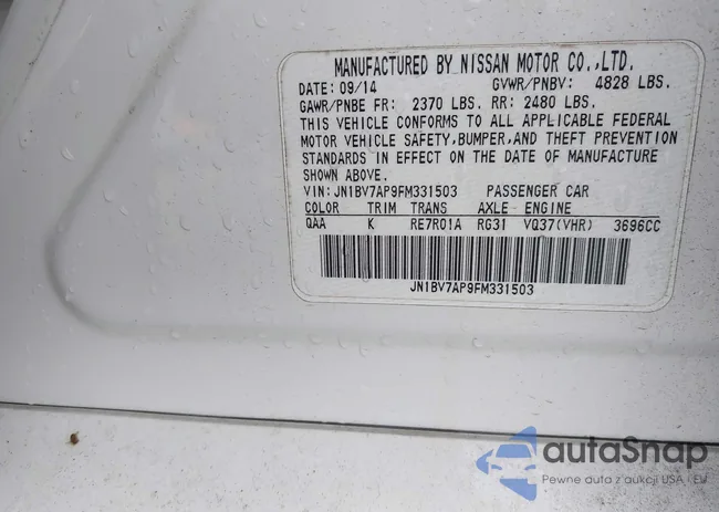 JN1BV7AP9FM331503: 44430903