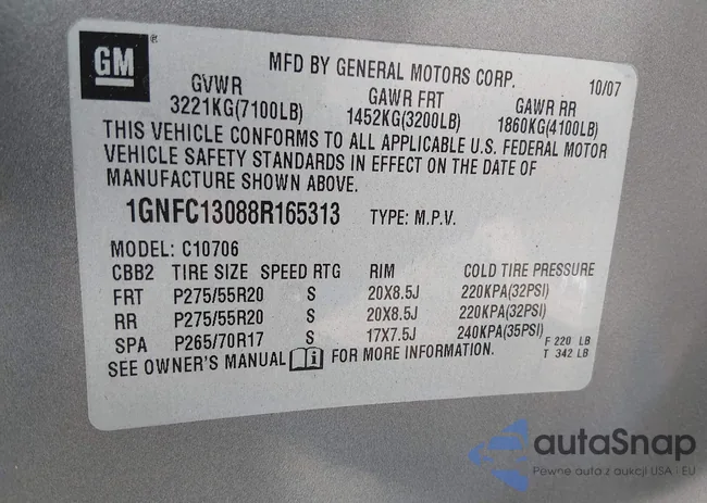 1GNFC13088R165313: 44431289