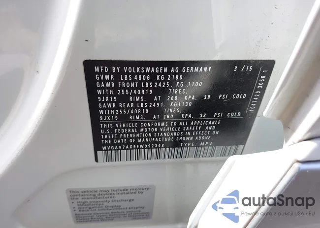 WVGAV7AX9FW092348: 44431354