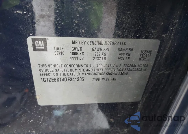 1G1ZE5ST4GF341205: 44430479