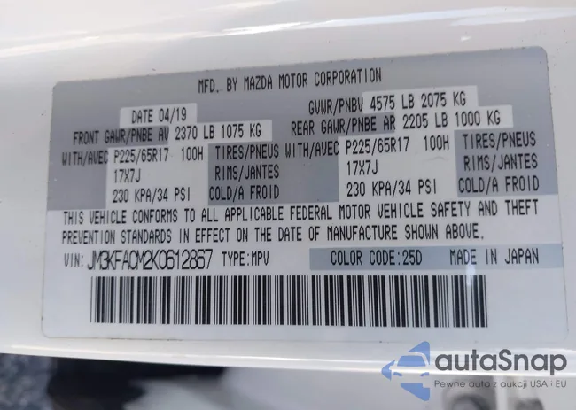 JM3KFACM2K0612867: 44430546