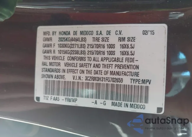 3CZRM3H31FG702659: 44430734