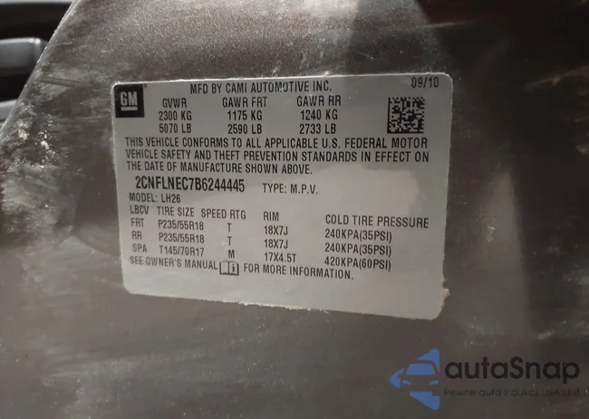 2CNFLNEC7B6244445: 44430740