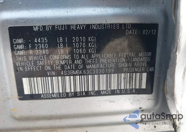 4S3BMBK63C3030199: 44431770