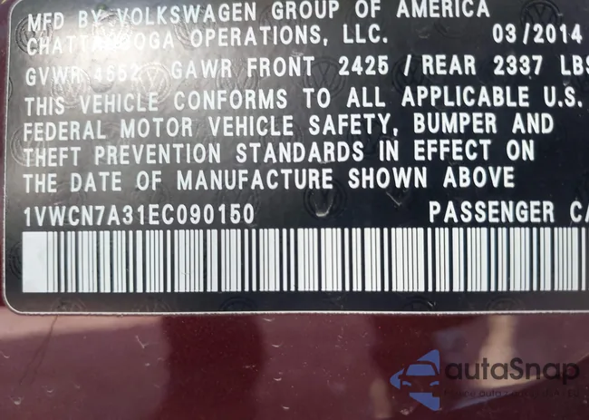 1VWCN7A31EC090150: 44431938