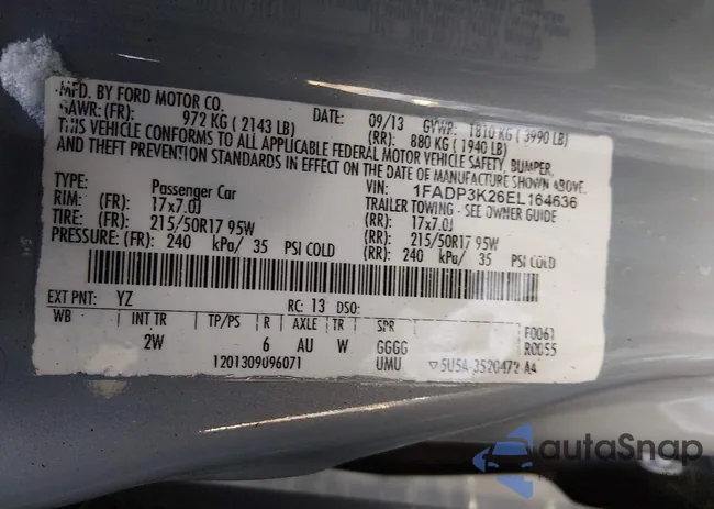 1FADP3K26EL164636: 44432008