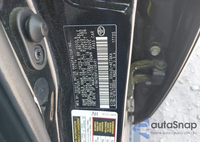 4T1BK1EB9FU138491: 44432033