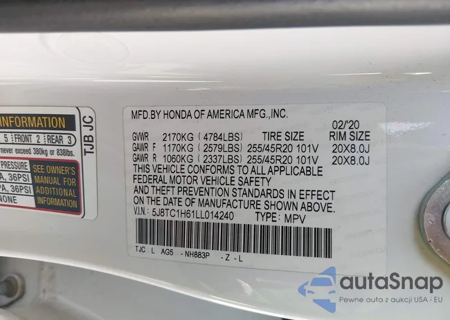 5J8TC1H61LL014240: 44432053