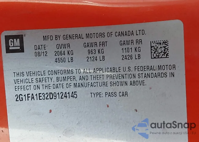 2G1FA1E32D9124145: 44432054