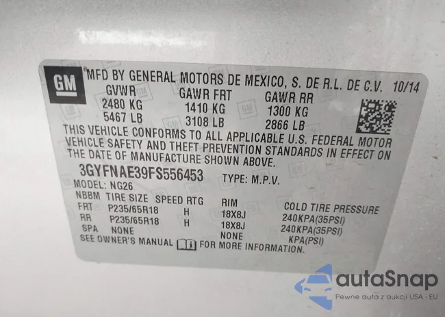 3GYFNAE39FS556453: 44432059