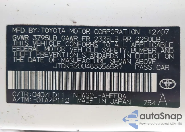 JTDKB20U483356589: 44432194