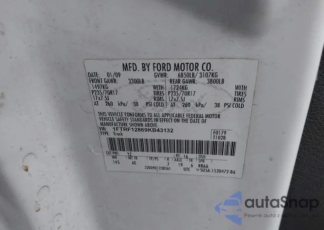 1FTRF12869KB43132: 44432290