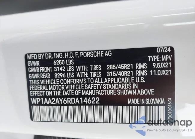 WP1AA2AY6RDA14622: 44431650