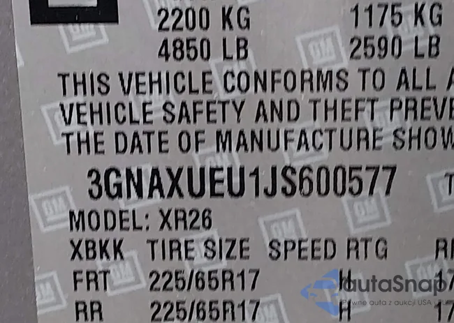 3GNAXUEU1JS600577: 44431667