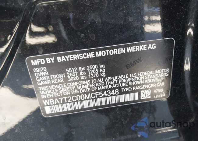 WBA7T2C00MCF54348: 44432775