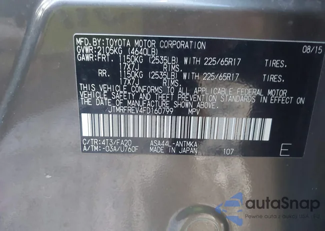 JTMRFREV4FD160799: 44432786