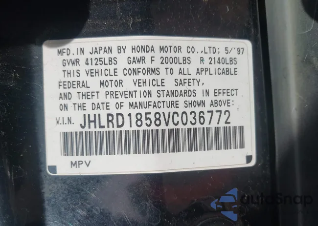 JHLRD1858VC036772: 44432891