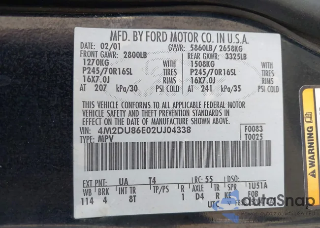 4M2DU86E02UJ04338: 44432907