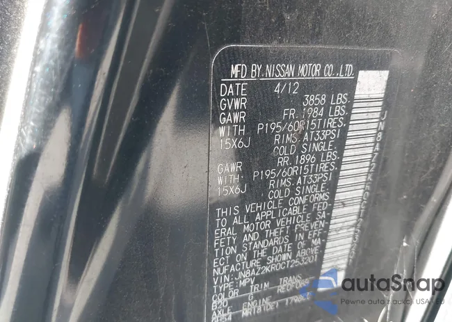 JN8AZ2KR0CT253201: 44432966