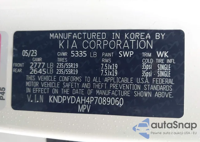 KNDPYDAH4P7089060: 44433034