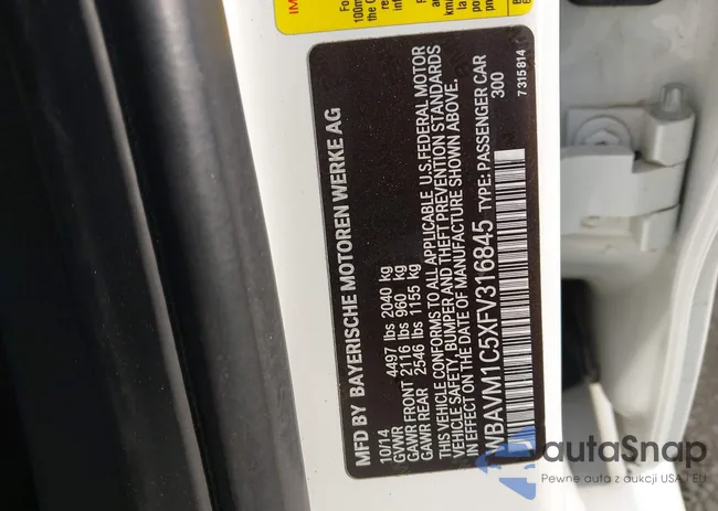 WBAVM1C5XFV316845: 44433053