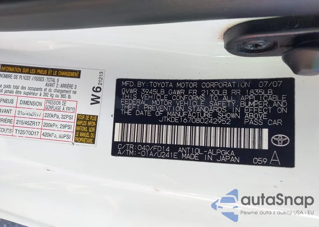 JTKDE167080242952: 44433077