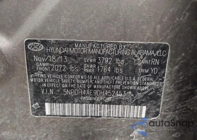 5NPDH4AE9DH452453: 44433100